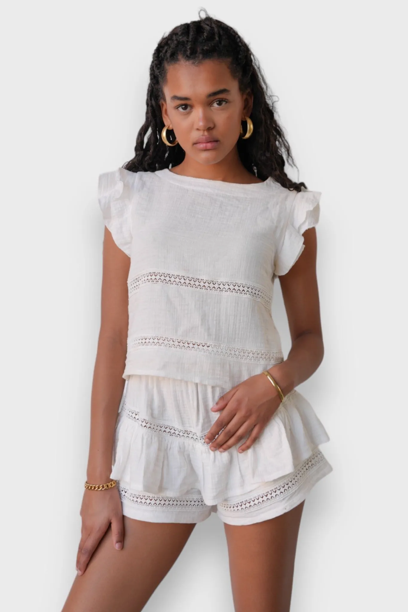 Meet Me There Trousers|Junies Short White