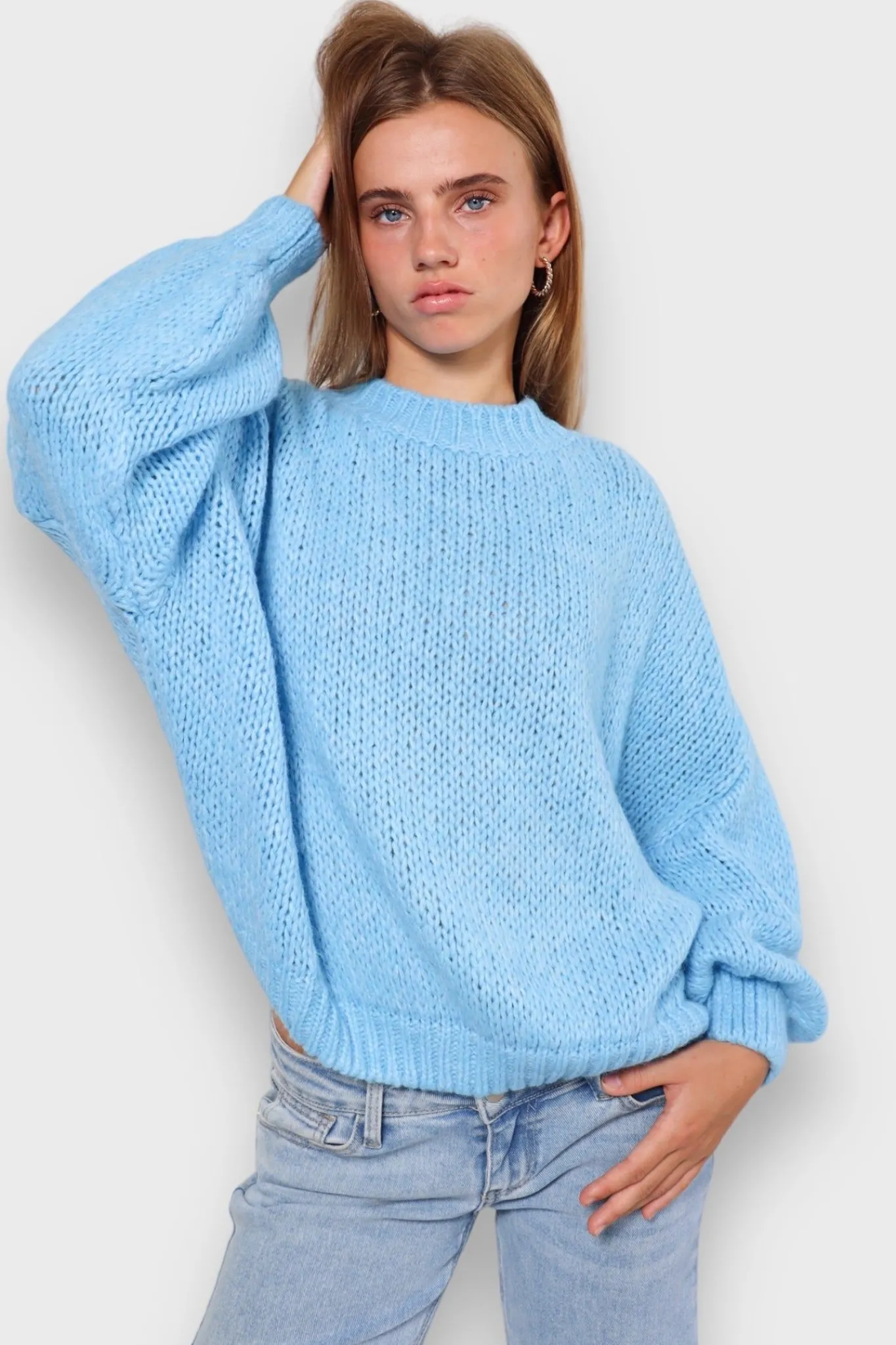 Meet Me There Cardigans And Sweaters|Keep Me Warm Sweater Blue