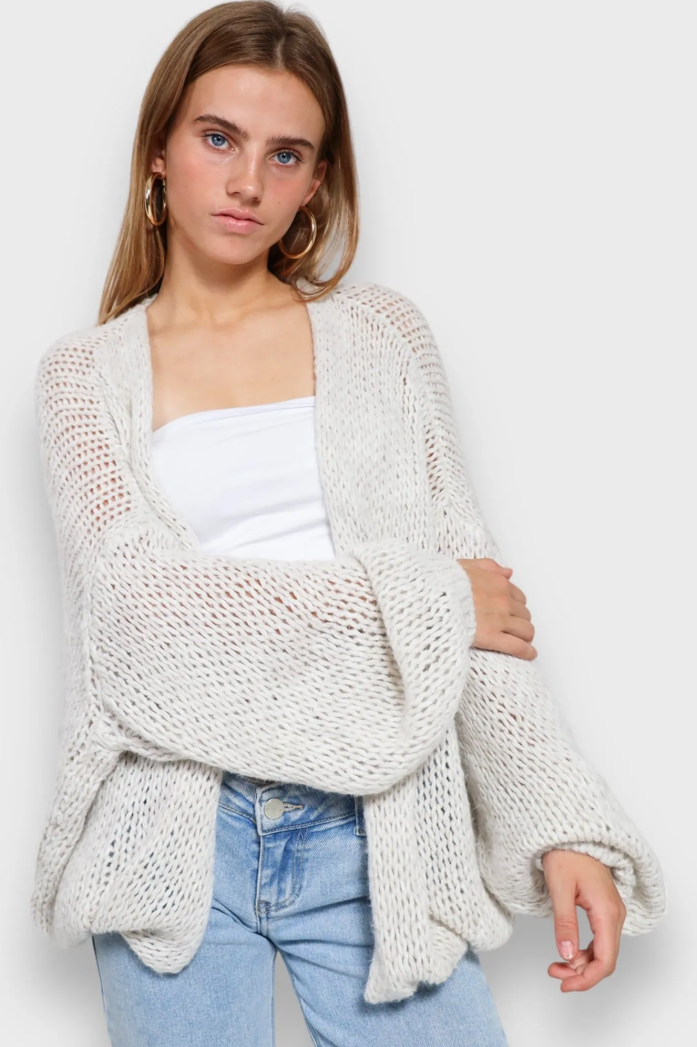 Meet Me There Cardigans And Sweaters|Keep Me Warm Vest Light Gray