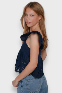 Meet Me There Tops|Lily Top Navy