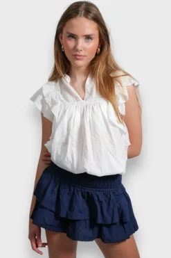 Meet Me There Skirts|Linen Skirt Navy