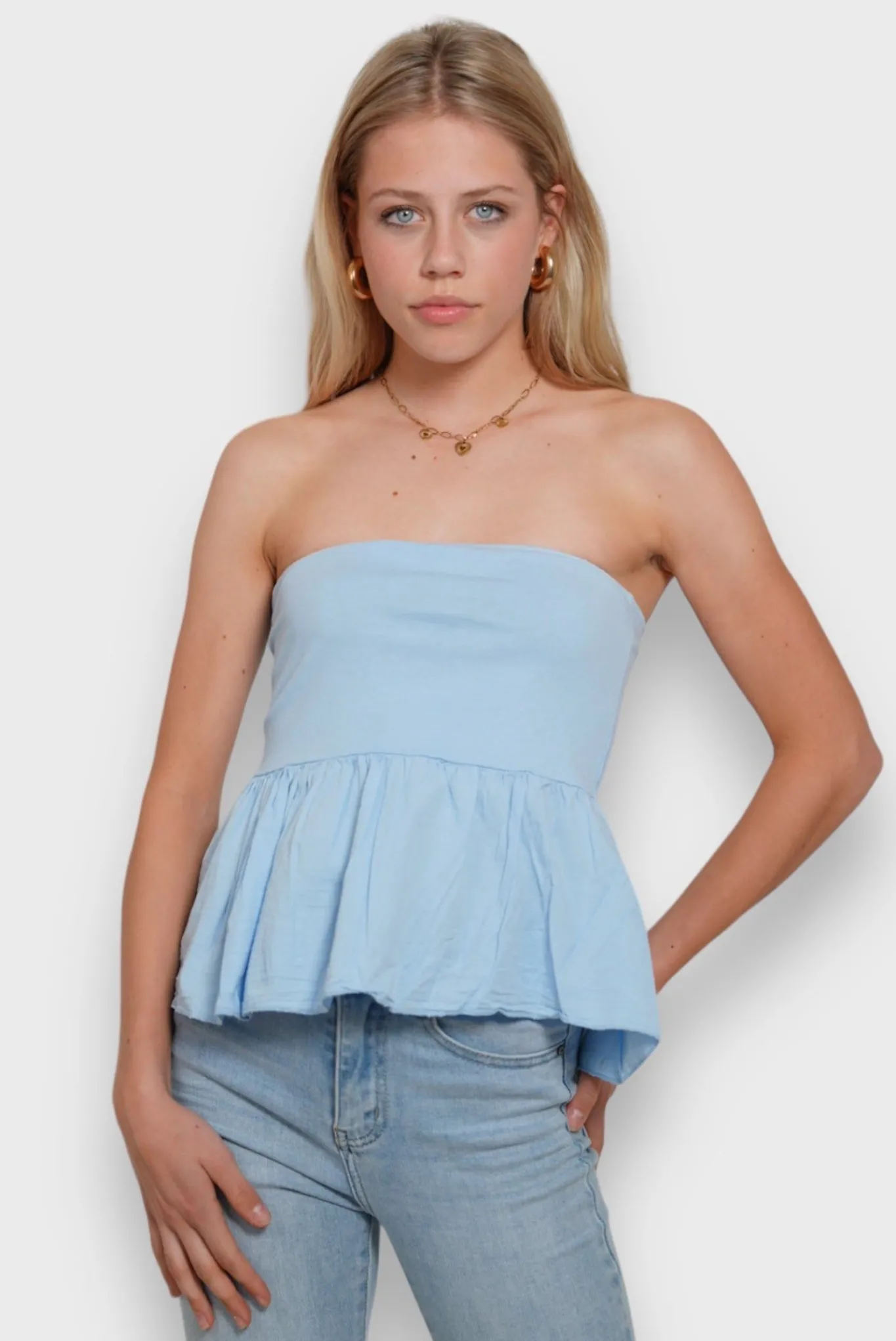 Meet Me There Tops|Liv Top Baby Blue