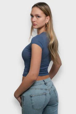 Meet Me There Tops|Macy Top Steel Blue