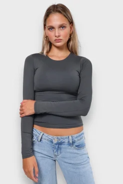 Meet Me There Tops|Muse Top Dark Grey