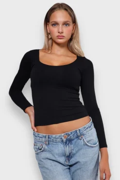 Meet Me There Tops|Nola Top Black