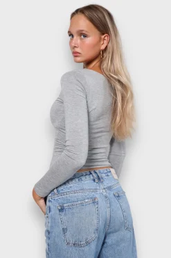 Meet Me There Tops|Nola Top Grey