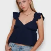 Meet Me There Tops|Sandy Top Navy