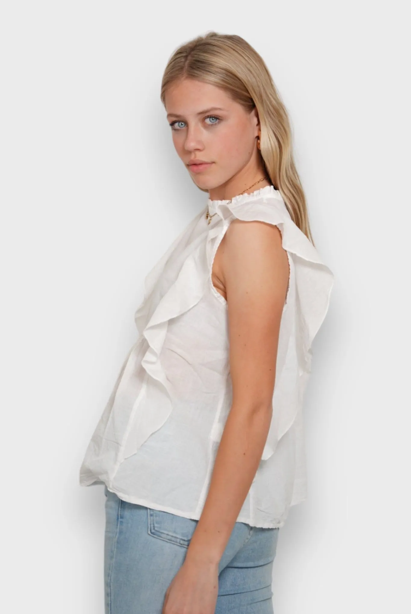 Meet Me There Blouses|Stella Blouse White