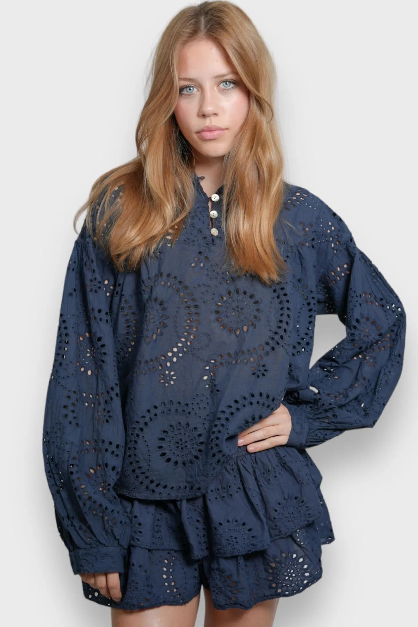 Meet Me There Blouses|Summertime Blouse Navy