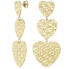 Meet Me There Jewelery|Triple Heart Earrings