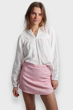 Meet Me There Skirts|Tweed Skirt Pink