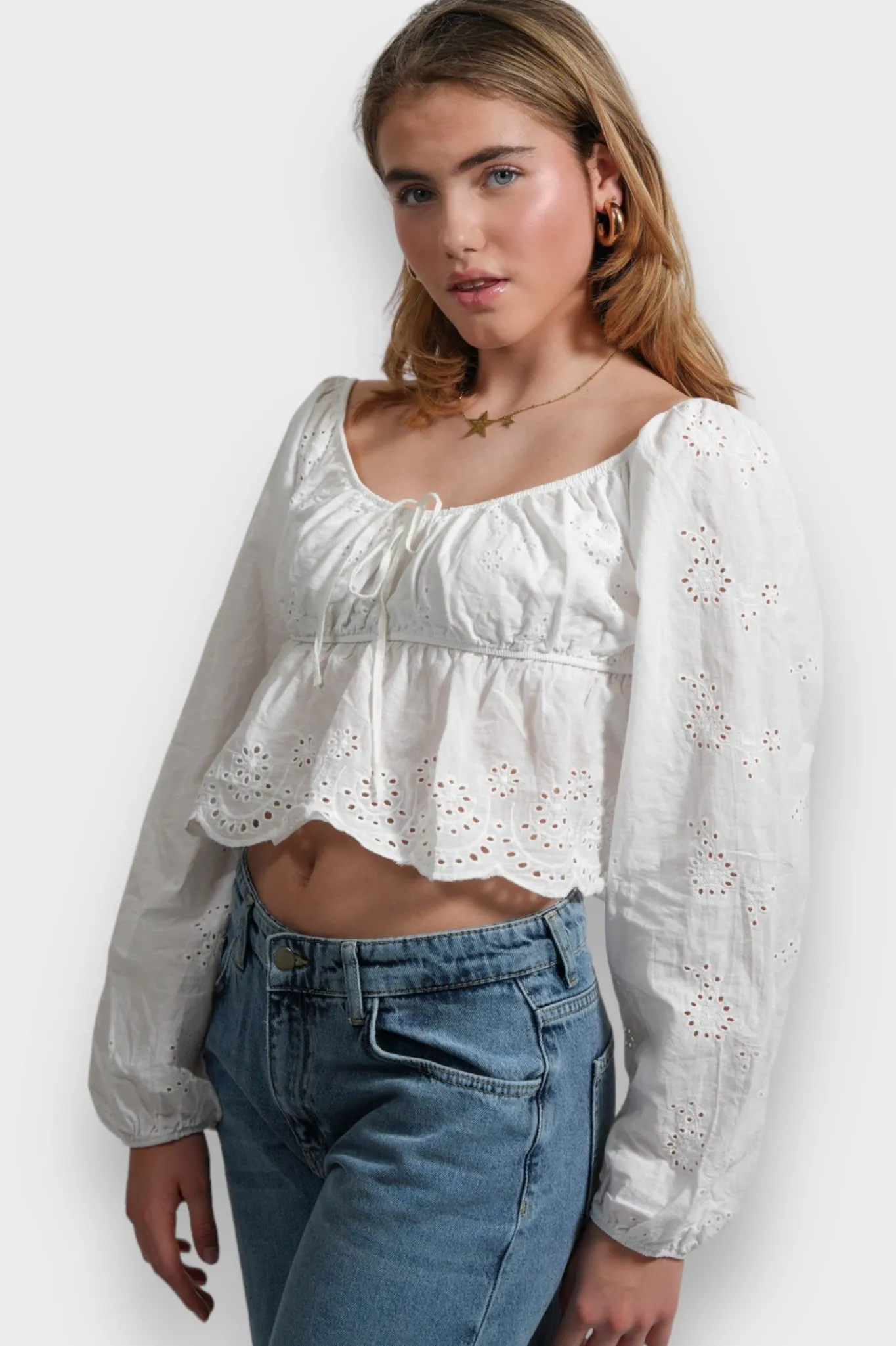 Meet Me There Blouses|Violet Blouse White