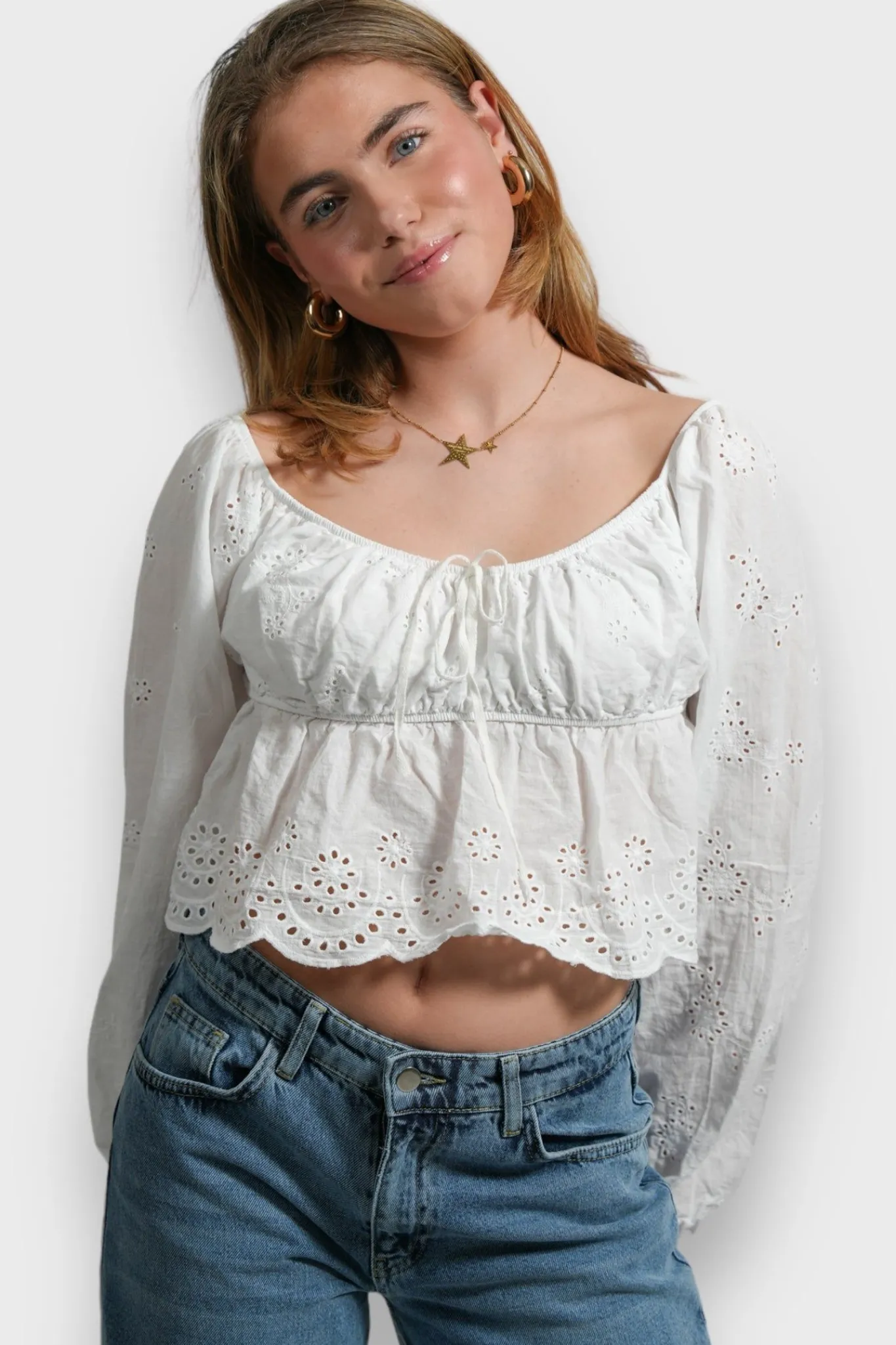 Meet Me There Blouses|Violet Blouse White