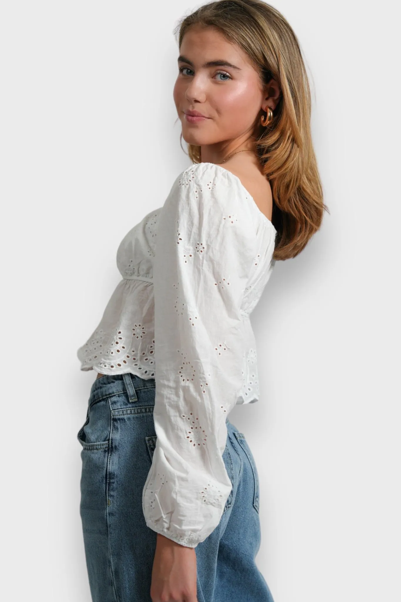 Meet Me There Blouses|Violet Blouse White