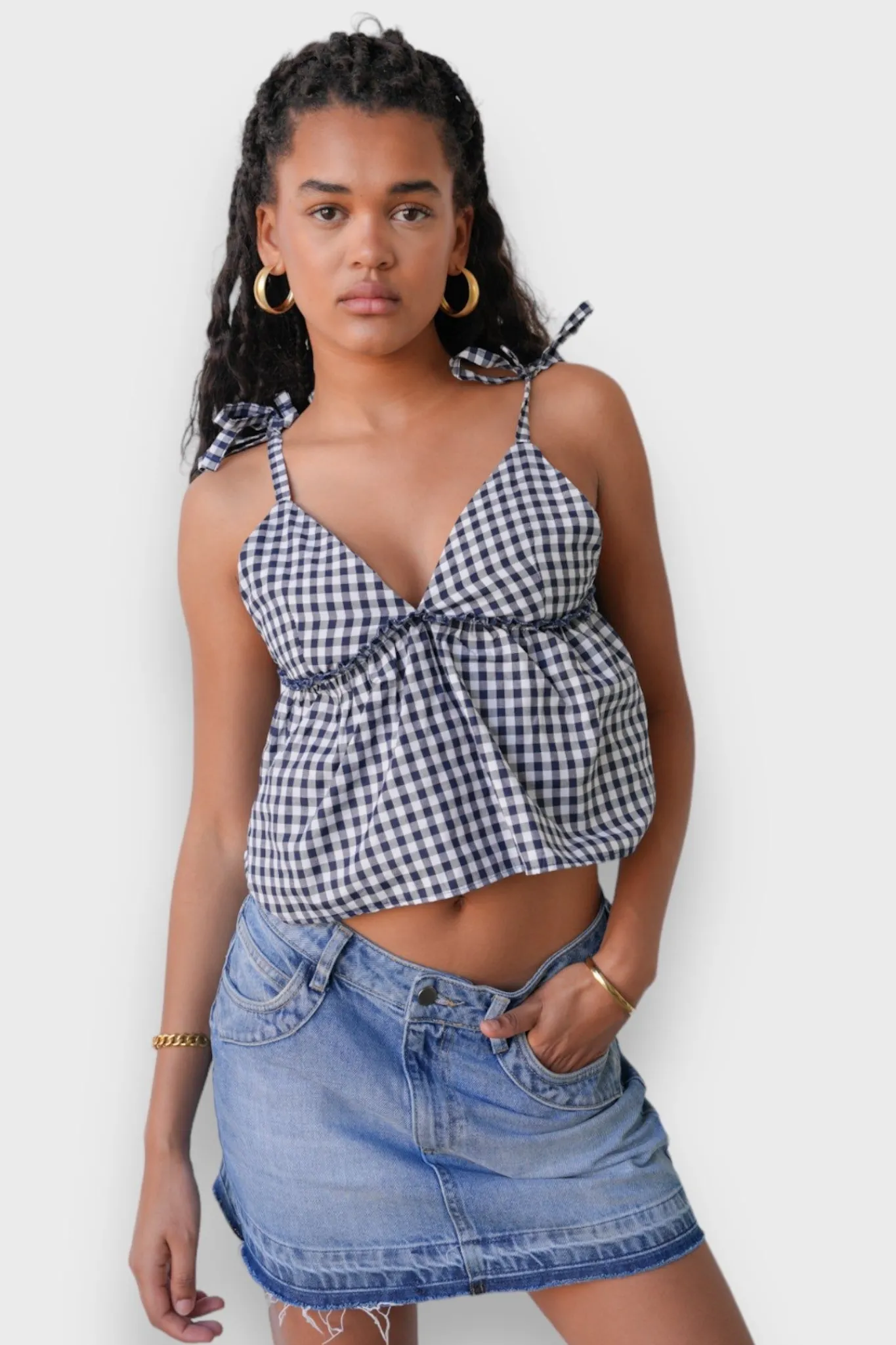 Meet Me There Tops|Violet Top Check