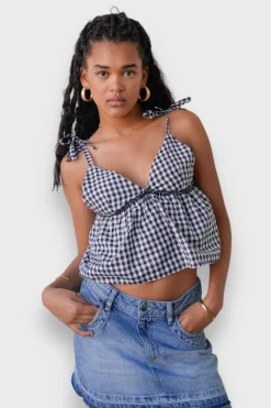 Meet Me There Tops|Violet Top Check