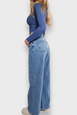 Meet Me There Trousers|Wide Mid-Waist Jeans